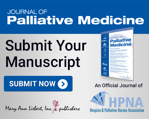 Journal of Palliative Medicine - Submit Your Manuscript